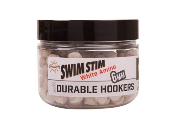 Dynamite Baits Durable Hookers 6mm White Amino