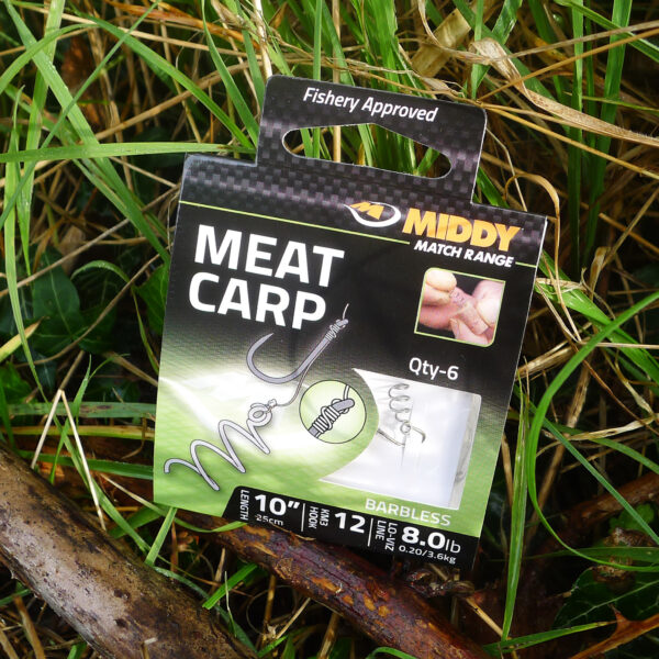 Haki z przyponami Middy Meat Carp rozmiar 14/0.16mm