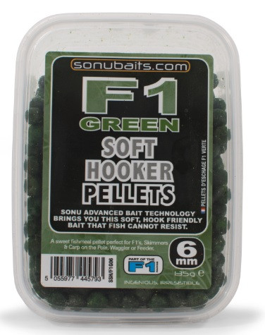 Pellet Sonubaits Soft Hooker 6mm F1 Green