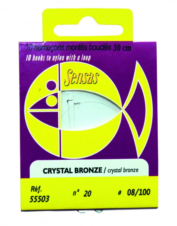 Zestaw Przyponów Sensas Crystal Bronze 30cm rozmiar 14/0.12mm