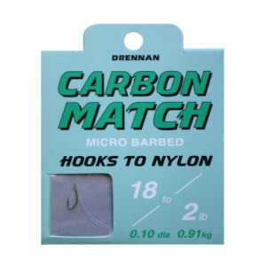 Haki z przyponami DRENNAN Carbon Match rozmiar 22/0.09mm