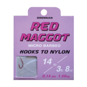 Haki z przyponami DRENNAN Red Maggot rozmiar 14/0.14mm
